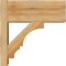 Ekena Millwork Balboa Block Rough Sawn Outlooker, Western Red Cedar, 8"W x 18"D x 18"H OUT08X18X18BOA05RWR - alternate 3